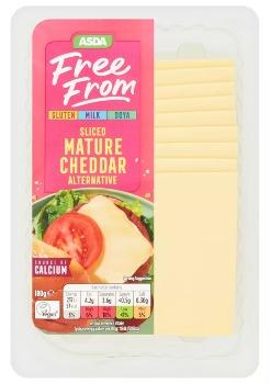 ASDA Free From Sliced Mature Cheddar Alternative 180g