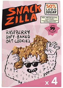 SNACKZILLA Raspberry Soft-Baked Oat Cookies 30g