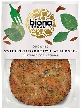 Biona Organic Sweet Potato Buckwheat Burgers 160g