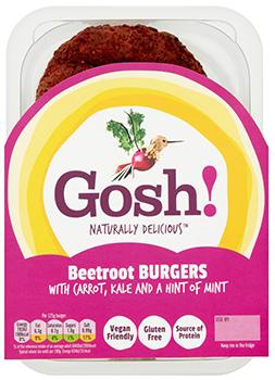 Gosh! Beetroot & Kale Burgers with a hint of mint 250g